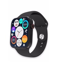 Konuşma Özellikli Smart Watch 7 Akıllı Saat Su Geçirmez Yan Tuşlu Köşeli Yeni Alüminyum Kasa (siyah)