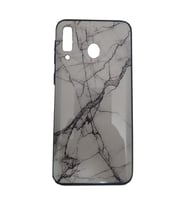 Sepetegelsin Samsung Galaxy A30 Mermer Desenli Arka Kılıf (Altın / Dore)