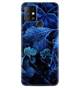 INFINIX Hot 8 9 10 11S Hot 10 Play 10T Kılıf Desemli Silikon Blue Foid 1628