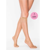 3 Adet Süper Ince 15 den Mat Pantolon Çorabı Bronz