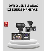 Full Hd Üç Kameralı Araç Kamerası 170° Geniş Açılı Ve Park Destekli
