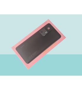 Tkgz - Xiaomi Mi 12T Arka Pil Batarya Kapağı Kapak (FULL KAMERA LENSİ 200 MP) SİYAH