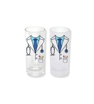 Ghostbastır Design Doktor Önlüğü Buzlu / Buzsuz Seçenekli Rakı Bardağı – 1 Adet Şık Sunum Bardağı 0103