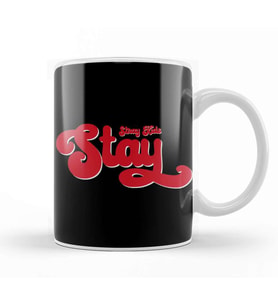 Stray Kids Skz Stay Swirl Red Typography Kupa Bardak Porselen