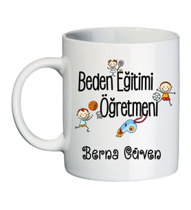 Beden Eğitimi Öğretmenine Öğretmenler Günü Hediyesi İsimli Kupa Bardak
