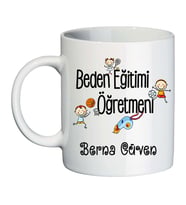 Beden Eğitimi Öğretmenine Öğretmenler Günü Hediyesi İsimli Kupa Bardak