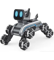 Uzaktan Kumandalı Bilekten Kontrol 8 Teker Buharlı Şarjlı 2.4G RC Köpek Robot Araba Çocuk Oyuncak
