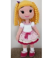 Sarışın Şeker Bebek Amigurumi Organik Oyuncak