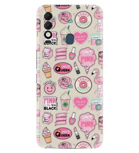 Spark 8T Kılıf Resimli Desenli Baskılı Silikon Donut Flamingo 1415