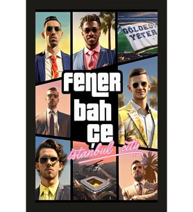Fenerbahçe GTA Vice City Temalı Dekoratif MDF Tablo