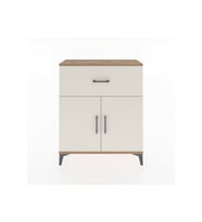 Arges Şifonyer Tek Raflı Tek Çekmeceli 2 Kapaklı 88x30x106 Çam-Aytaşı