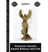 Özel Üretim Dekoratif Ofis Hediye Aksesuar Polyester Kanatlı Adalet Biblosu Alk1794