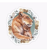 Aslan Ailesi Araba Oto Sticker Yapıştırma Etiket 17CM t1