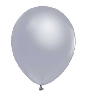BALON METALİK DÜZ 10 İNC GÜMÜŞ PK:100 KL:70-