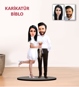 Kisiye Özel Karikatür Sevgili Hediyesi ÇİFT Biblo YH4
