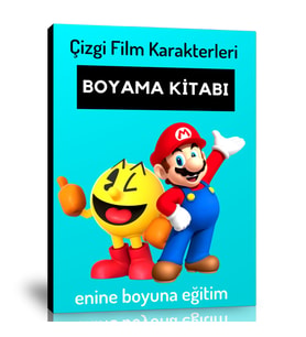 Çizgi Film Karakterleri Boyama Kitabı