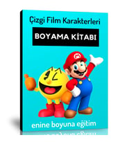 Çizgi Film Karakterleri Boyama Kitabı