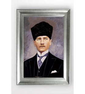 Gümüş Çerçeveli Atatürk Tablo a167