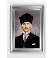 Gümüş Çerçeveli Atatürk Tablo a167