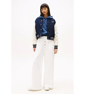 Tommy Hilfiger TJW RWB GRAPHIC TERRY SWEAT PANT Kadın Beyaz Eşofman Altı DW0DW20560YAD