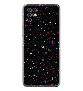 Infinix Note 10 Kılıf Silikon Desen Özel Seri Puantiye ve Ay 1726