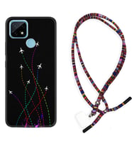 Realme C11 C21 C21Y C25Y C11 2021 Kılıf Boyun Asklı Rasta Silikon Line Planet 1736