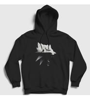 Presmono Unisex Siyah Wolf Dizi Witcher Kapüşonlu Sweatshirt 327987tt