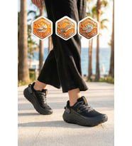 Walkway Bej Fileli Hafif Esnek Hafızalı Taban Unisex Spor Ayakkabı Flystep G