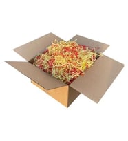Zikzak Kırpık Kağıt Dolgu Malzemesi -Sarı Kırmızı - 1Kg.