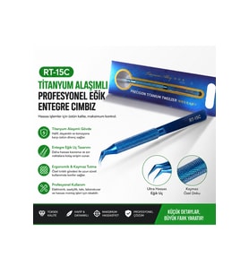 RT-15c Titantum Alaşımlı Profesyonel Eğik Entegre Cımbızı