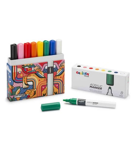 Carioca Plus Akrilik Marker 8'li (Karışık)