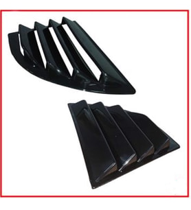 Honda Civic FD6 2006-2011 Kelebek Cam Mazgalı Piano Black Sağ Sol (Siyah Deri)