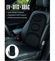 Sırt Ve Bel Masaj Minderi Motorlu, Kademeli Şiddet Ayarlı Masaj Koltuğu Pedi