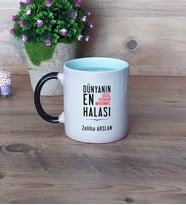 Halaya Hediye Kupa Bardak Sihirli Fotoğraflı Halaya Doğum Günü Hediyesi