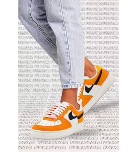 Nike Air Force 1 LXX AF1 Leather Sneaker White Hakiki Deri Beyaz Hardal Spor Ayakkabı