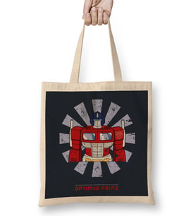 Optimus Prime Retro Japanese Transformers Bez Çanta Uzun Saplı