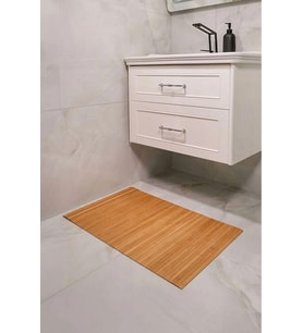 Banyo Matı Çamaşır Makinası Üstü Örtüsü Koltuk Matı Ahşap Kanepe Koltuk Kenarı Matı 68X45 cm