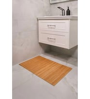 Banyo Matı Çamaşır Makinası Üstü Örtüsü Koltuk Matı Ahşap Kanepe Koltuk Kenarı Matı 68X45 cm