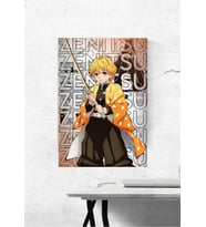 Zenitsu Agatsuma Kimetsu No Yaiba ( Demon Slayer) Poster-Çerçevesiz