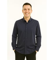 Dormen Erkek Pamuklu Slim Fit Uzun Kol Gömlek 7372 (Lacivert)