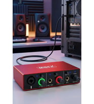 Midex GLX-500 PRO Stüdyo Ses Kartı 2 Giriş 2 Çıkış 24Bit/96kHz (XLR Kablo Hediye)