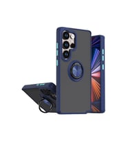 Samsung Galaxy S26 Ultra Montreal Yüzüklü Silikon Kapak - Lacivert