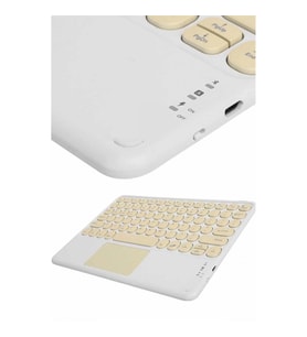 Mey İthalat® Profesyonel Wifi Q Klavye Bluetooth Klavye Touchpad 10.8 Inç
