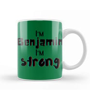 Benjamin Name Custom Design Gift Baby Gift For Him Kupa Bardak Porselen