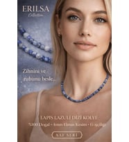Sertifikalı Lapis Lazuli Dizi Kolye - 4mm Elmas Kesim Minimal Seri Doğal Taş Kolye (Çok Renkli)