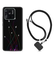 Xiaomi Redmi Note 7 8 9 Pro 10 2022 10 Pro 10S Kılıf Boyun Askılı Silikon Line Planet 1736