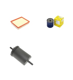 Bosch Filtre Bakım Seti Peugeot 206 1.6 Benzinli 1998-2000 89 Beygir Hava + Yağ f. + Yakıt Filtre Bosch