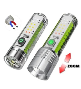 8 Fonksiyonlu Şarjlı LED Fener Yüksek Performanslı Güçlü Aydınlatma Sistemi WT-609