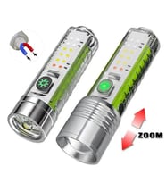 8 Fonksiyonlu Şarjlı LED Fener Yüksek Performanslı Güçlü Aydınlatma Sistemi WT-609