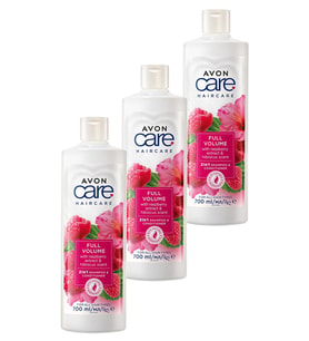 Avon Care Ahududu ve Hibiscus Kokulu Şampuan ve Saç Bakım Kremi 700 Ml. Üçlü Set